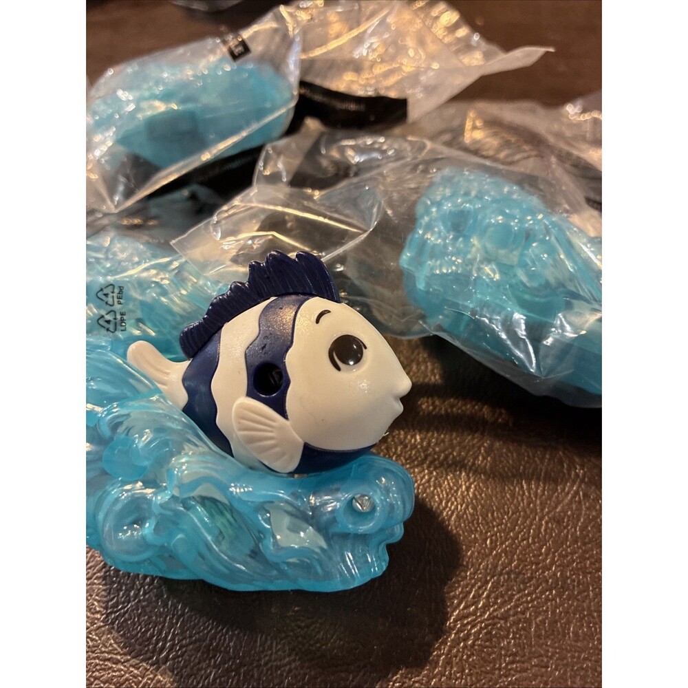 2022 Four Disney Little Mermaid Flounder McDonald’s Toy Figure Cake Topper